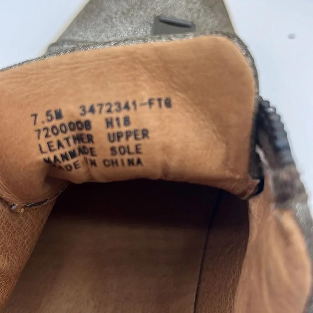 Frye & Co Victoria moto stud leather zip front sneaker